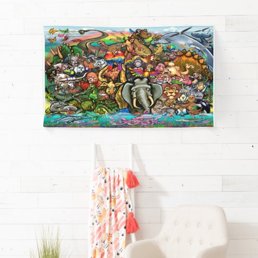 地球の動物 横断幕 (インサイチュ)