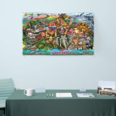 地球の動物 横断幕 (トレードショー)