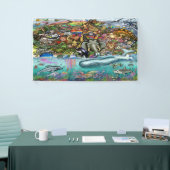 地球の動物 横断幕 (トレードショー)