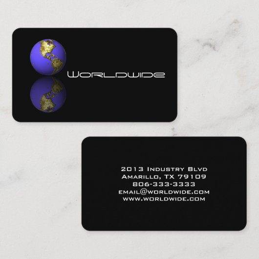 地球の名刺 名刺 (正面/裏面)
