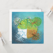 地球の四季 カード (正面/裏面インサイチュ)