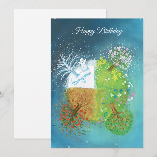 地球の四季 招待状 (正面/裏面)