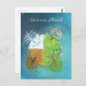 地球の四季 – 救地球の惑星 ポストカード (正面/裏面)