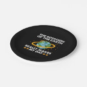 地球の回転は本当に私の日の地球を作る ペーパープレート (アングル)