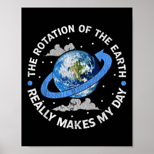 地球の回転は私の日を照らしおもしろいる ポスター (正面)