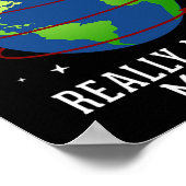 地球の回転は私の日科学先生 ポスター (角)