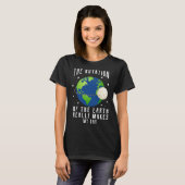 地球の回転は私の日科学先生 Tシャツ (正面フル)