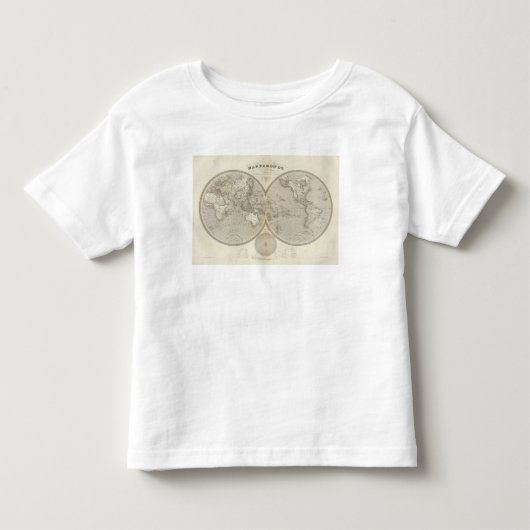 地球の地図 トドラーTシャツ (正面)