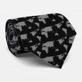 地球の地図 ネクタイ (ロール)