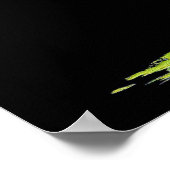 地球の地図 ポスター (角)