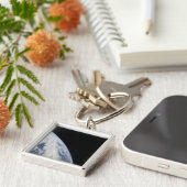 地球の地平線と宇宙の暗黒 キーホルダー (側面)