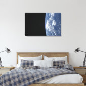 地球の地平線と宇宙2 キャンバスプリント (インサイチュ (寝室))