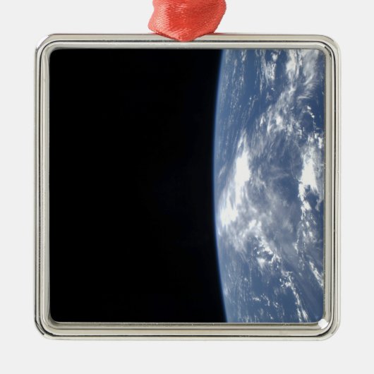 地球の地平線と宇宙2 メタルオーナメント (正面)