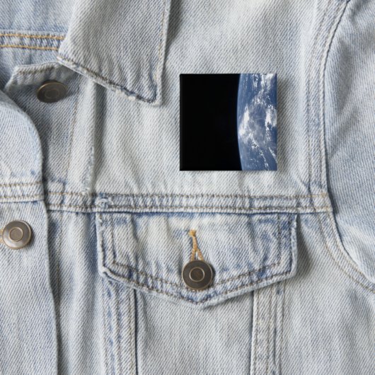 地球の地平線と宇宙2 缶バッジ (インサイチュ)