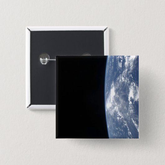 地球の地平線と宇宙2 缶バッジ (正面&裏面)