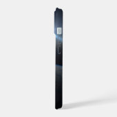 地球の地平線に沈む太陽 iPhone 15ケース (左側面)