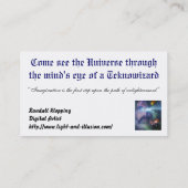 地球の地平線- 名刺 (裏面)