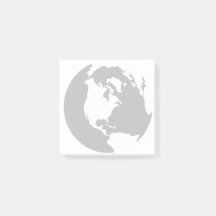 地球の地球旅行ロゴの専門のポスト・イット