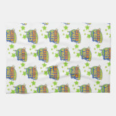 地球の地球環境デー救グリーンビア キッチンタオル (横)