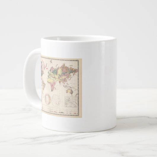 地球の地質構造 ジャンボコーヒーマグカップ (正面左)