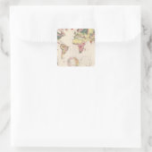 地球の地質構造 スクエアシール (バッグ)