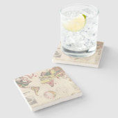 地球の地質構造 ストーンコースター (横)