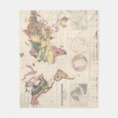 地球の地質構造 フリースブランケット (正面)