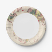 地球の地質構造 ペーパープレート (正面)