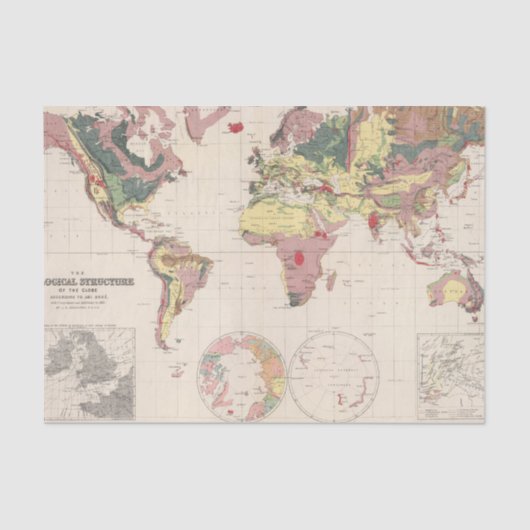 地球の地質構造 薄葉紙 (正面)