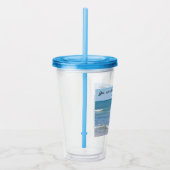 地球の塩海聖句の写真 アクリルタンブラー (右)