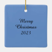 地球の塩海聖句クリスマス セラミックオーナメント (裏面)