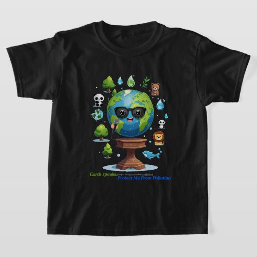 地球の声: 保護への呼びかけ Tシャツ (レイダウン)