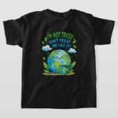 地球の声: 保護への呼びかけ Tシャツ (レイダウン裏面)