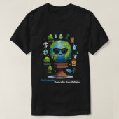 地球の声: 保護への呼びかけ Tシャツ (デザイン正面)