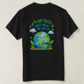 地球の声: 保護への呼びかけ Tシャツ (デザイン裏面)