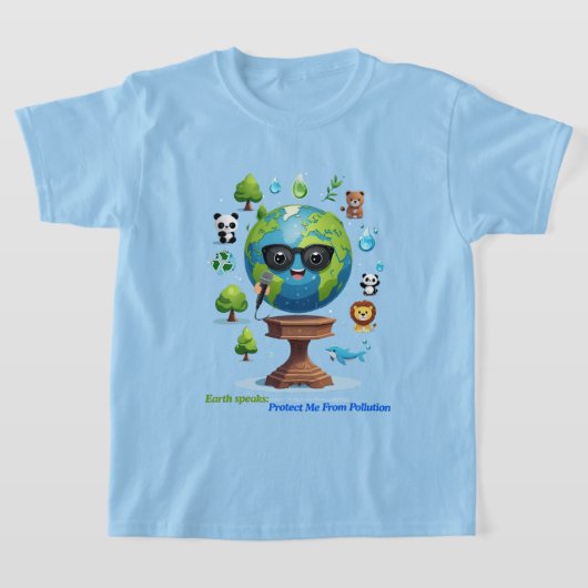 地球の声: 保護への呼びかけ Tシャツ (レイダウン)