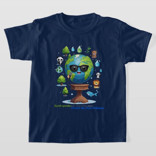 地球の声: 保護への呼びかけ Tシャツ (レイダウン)