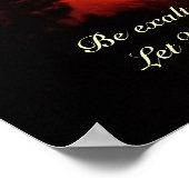 地球の夕焼けのポスター ポスター (角)