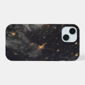 地球の夜の街の灯り iPhone 15ケース (裏面横)