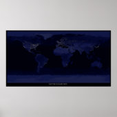 地球の夜景 ポスター (正面)