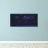 地球の夜 キャンバスプリント (インサイチュ (ウッドフロア))