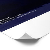 地球の夜 ポスター (角)