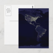 地球の夜 ポストカード (正面/裏面)