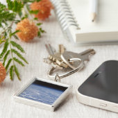 地球の大気の斜め水平線表示 キーホルダー (側面)