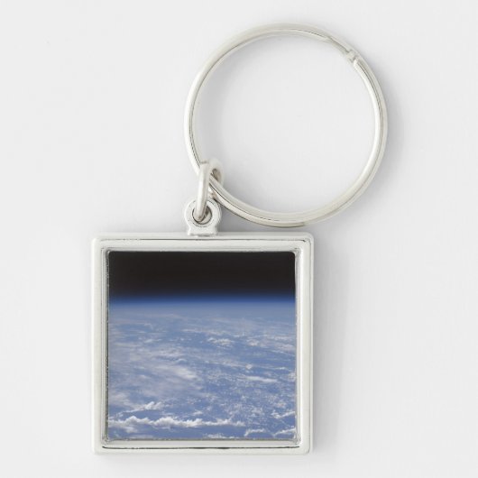 地球の大気の斜め水平線表示 キーホルダー (正面)