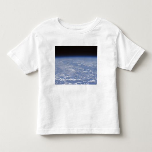 地球の大気の斜め水平線表示 トドラーTシャツ (正面)