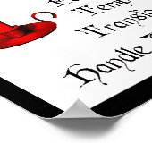 地球の大気の水と火 ポスター (角)