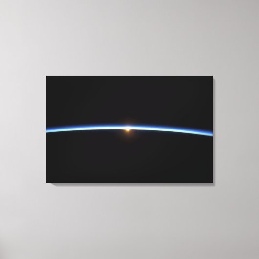 地球の大気の薄い線2 キャンバスプリント (正面)