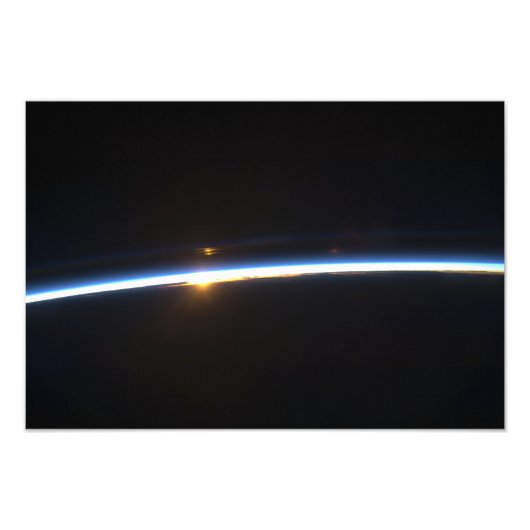 地球の大気の薄い線 フォトプリント            (正面)