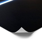 地球の大気の薄い線 ポスター (角)